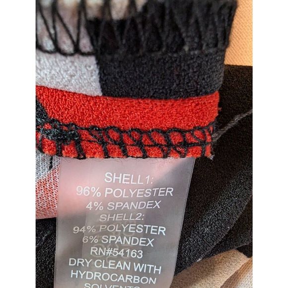 Tommy Hilfiger Dress Women's Size 4 Red Black Floral Pockets A Line Mini - Picture 13 of 13